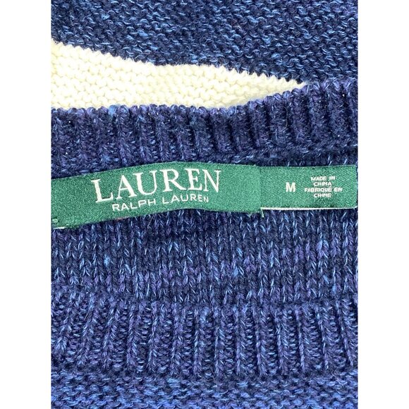 Ralph Lauren Womens M 2pc Linen Cotton Striped Sweater Dress Cardigan Set - Picture 2 of 11